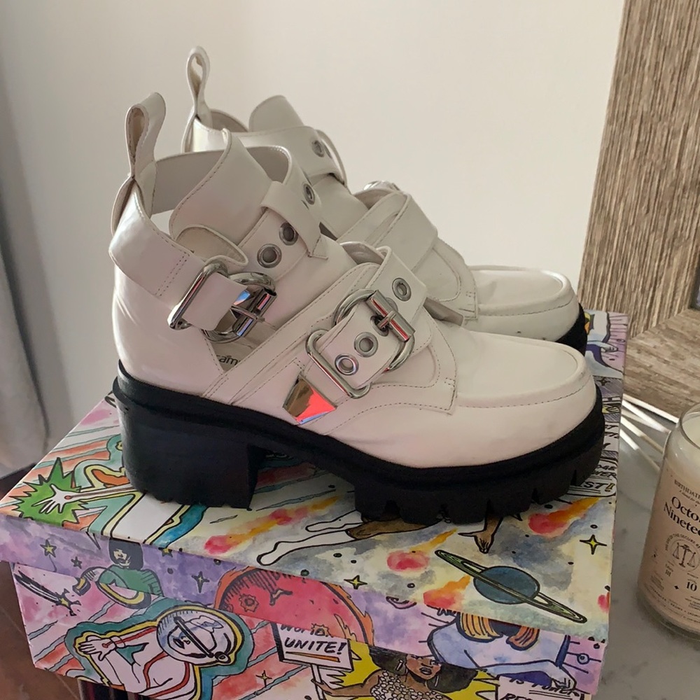 Jeffrey Campbell biker boots
